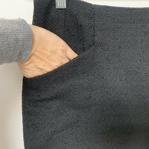 Outback Red Women Pencil Skirt Size 6 Black Mini Front Pockets Side Zip Up Lined - Picture 2 of 8